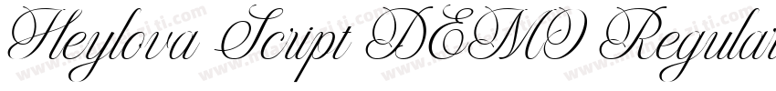 Heylova Script DEMO Regular字体转换